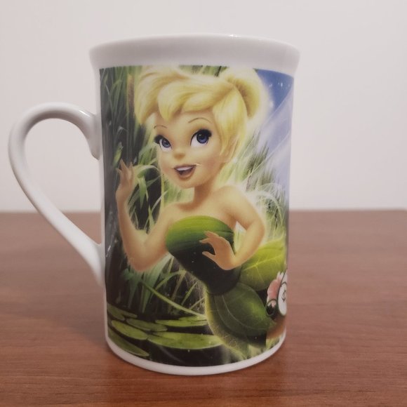 Disney Tinkerbell Fairies Mug 2010 White Base Retro Collectable - Picture 3 of 5